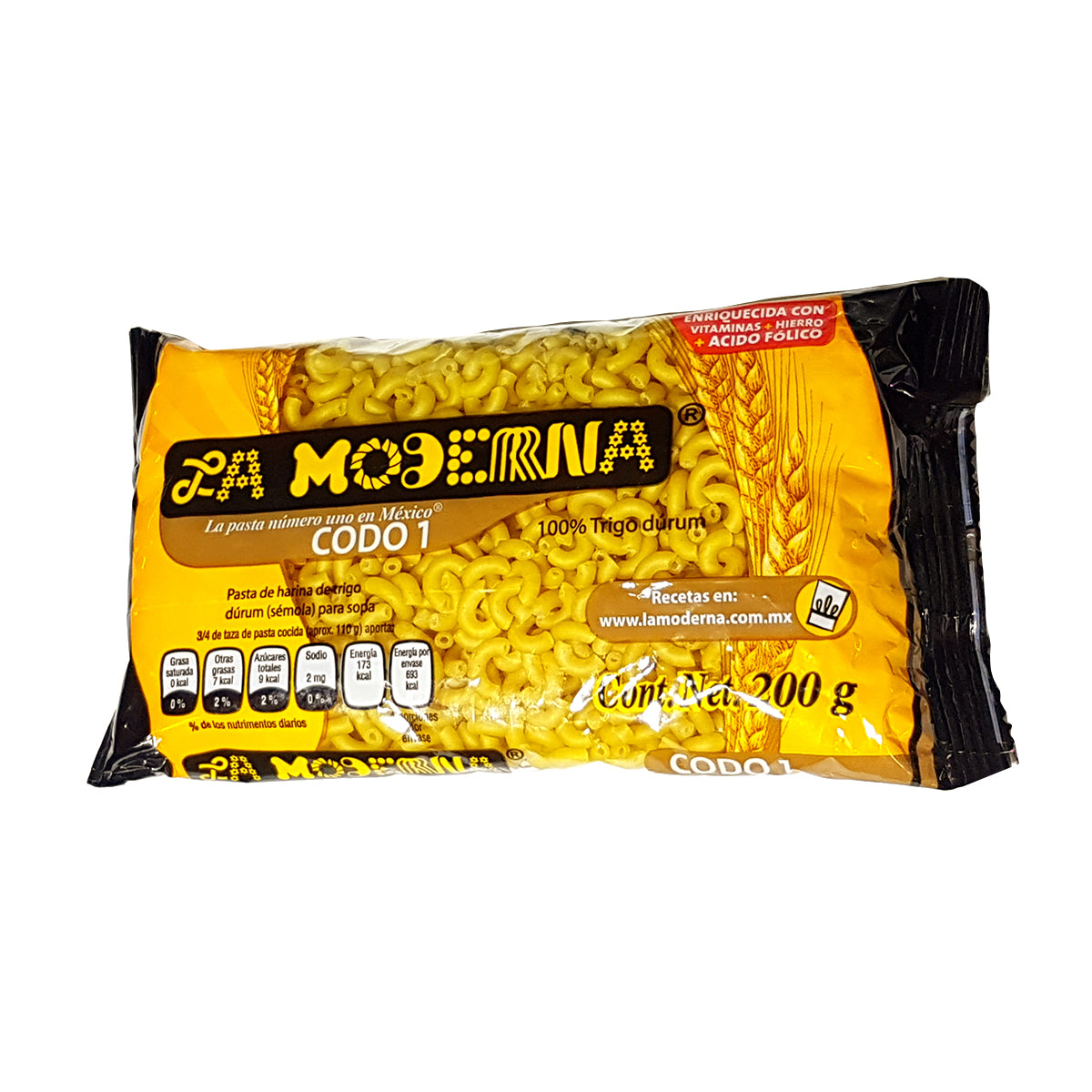 SOP PT LA MODERNA CODO #1 20/200GR