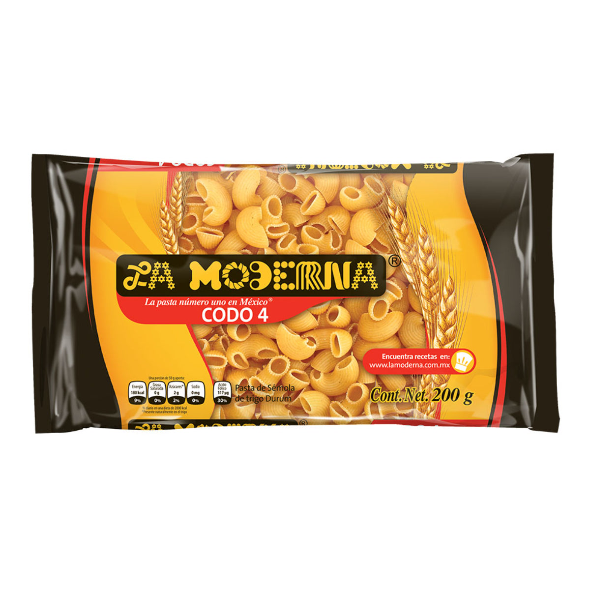 SOP PT LA MODERNA CODO #4 20/200GR