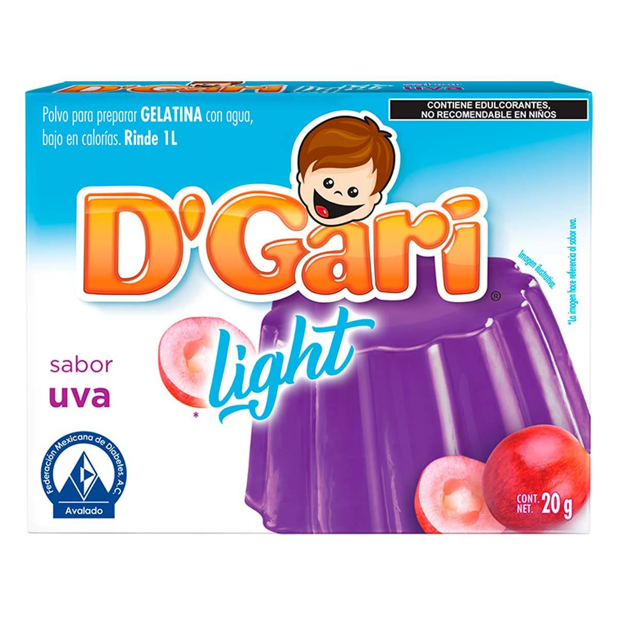 GEL DGARI AGUA S/AZU UVA 24/20GR