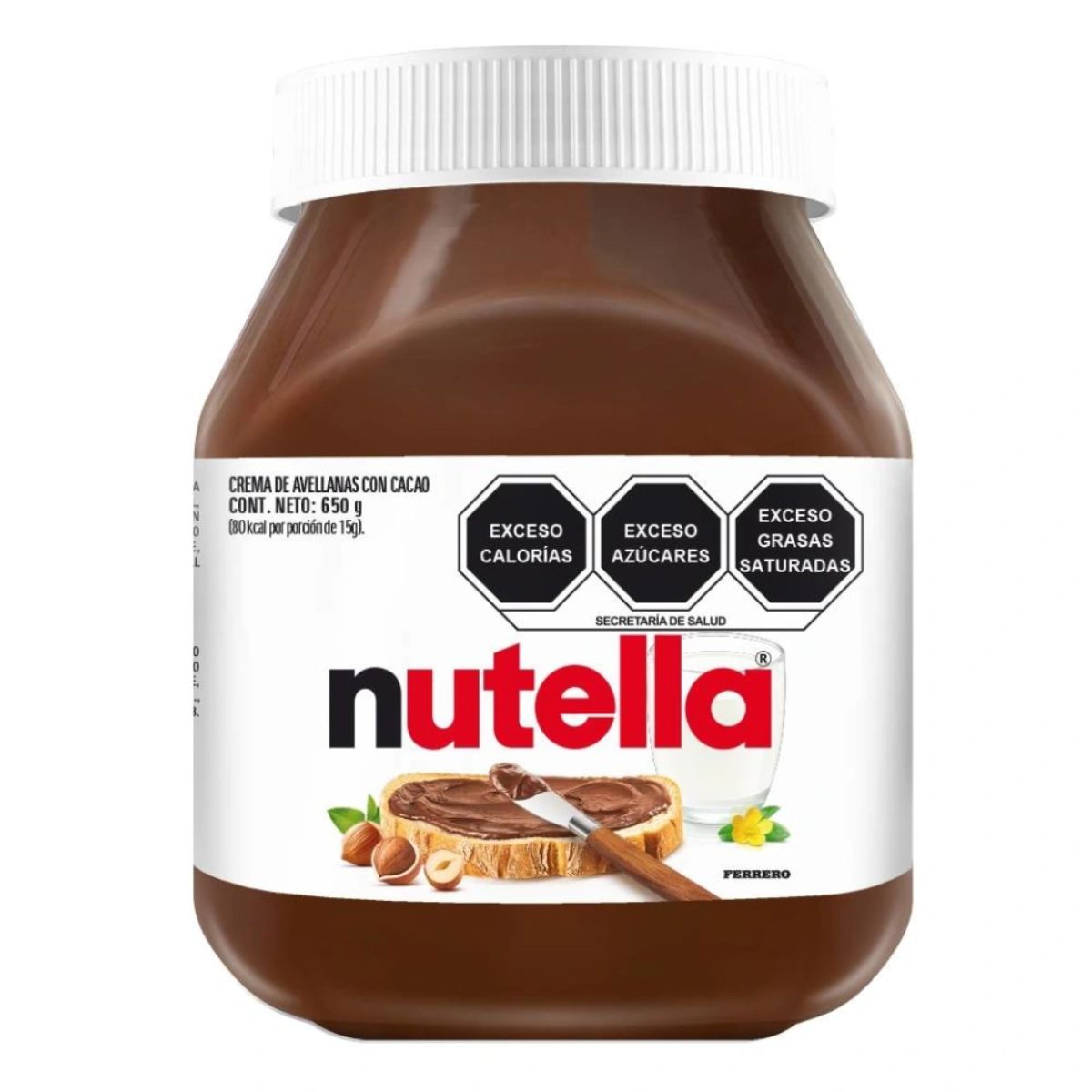 CREMA AVELLANA NUTELLA 650GR