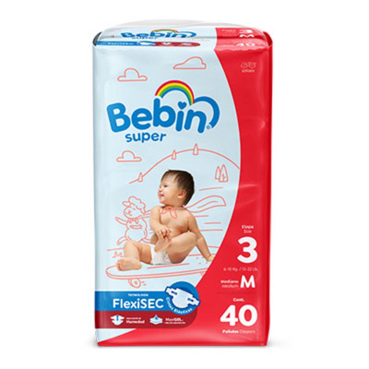 PÑ BEBIN SUPER MEDIANO40PZ