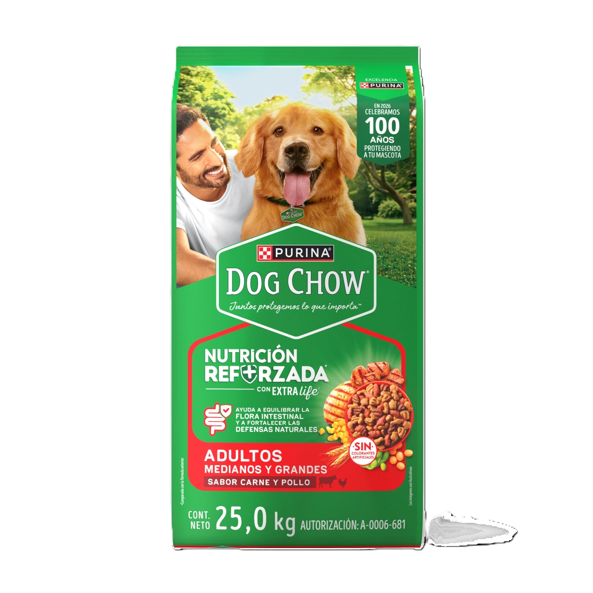MASC DOG CHOW ADULTO RAZAS MED/GRAN 25KG