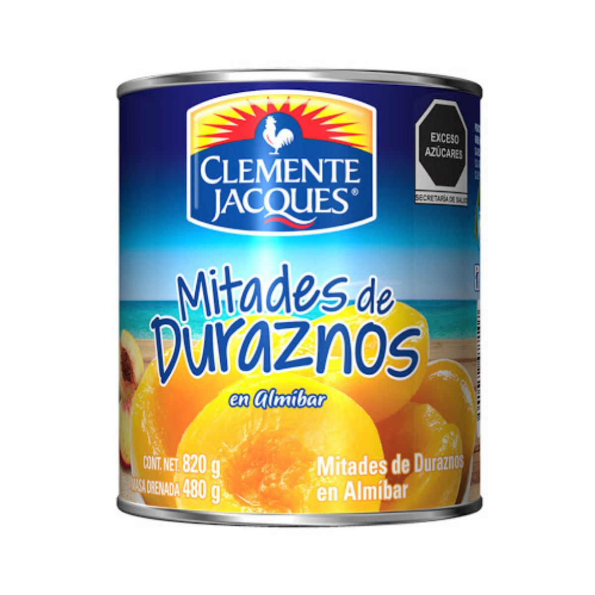 ALM C/JACQUES DURAZNOS MITADES12/820GR