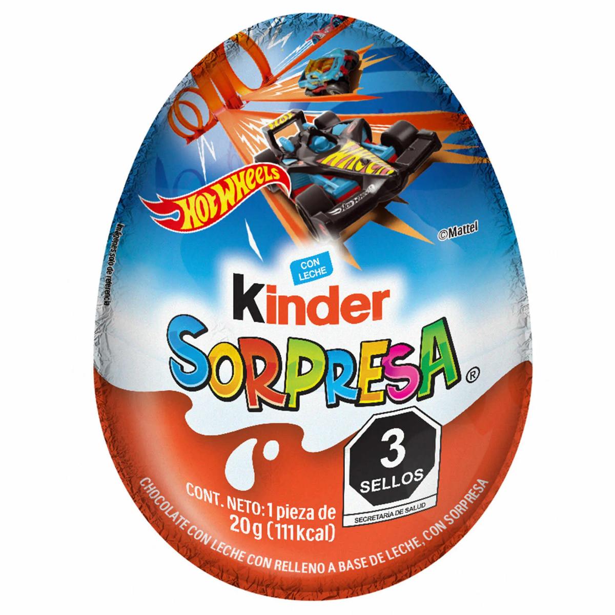 DL CHOC KINDER SORPRESA HOT WHEE8/PZ