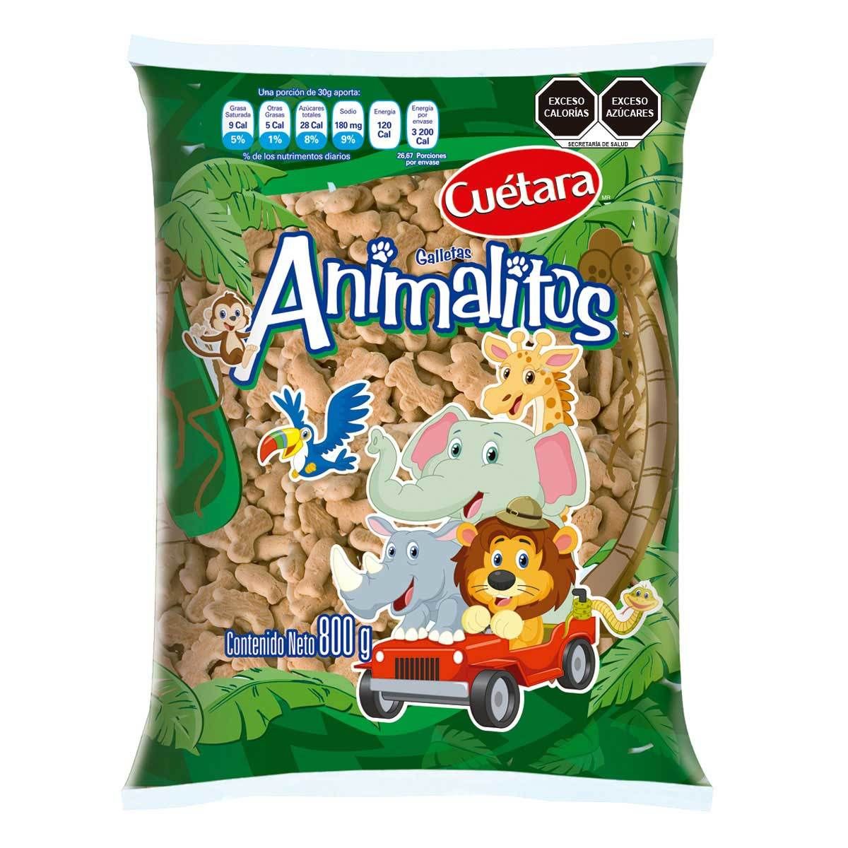 GALL CUETARA ANIMALITOS BOLSA 6/800GR
