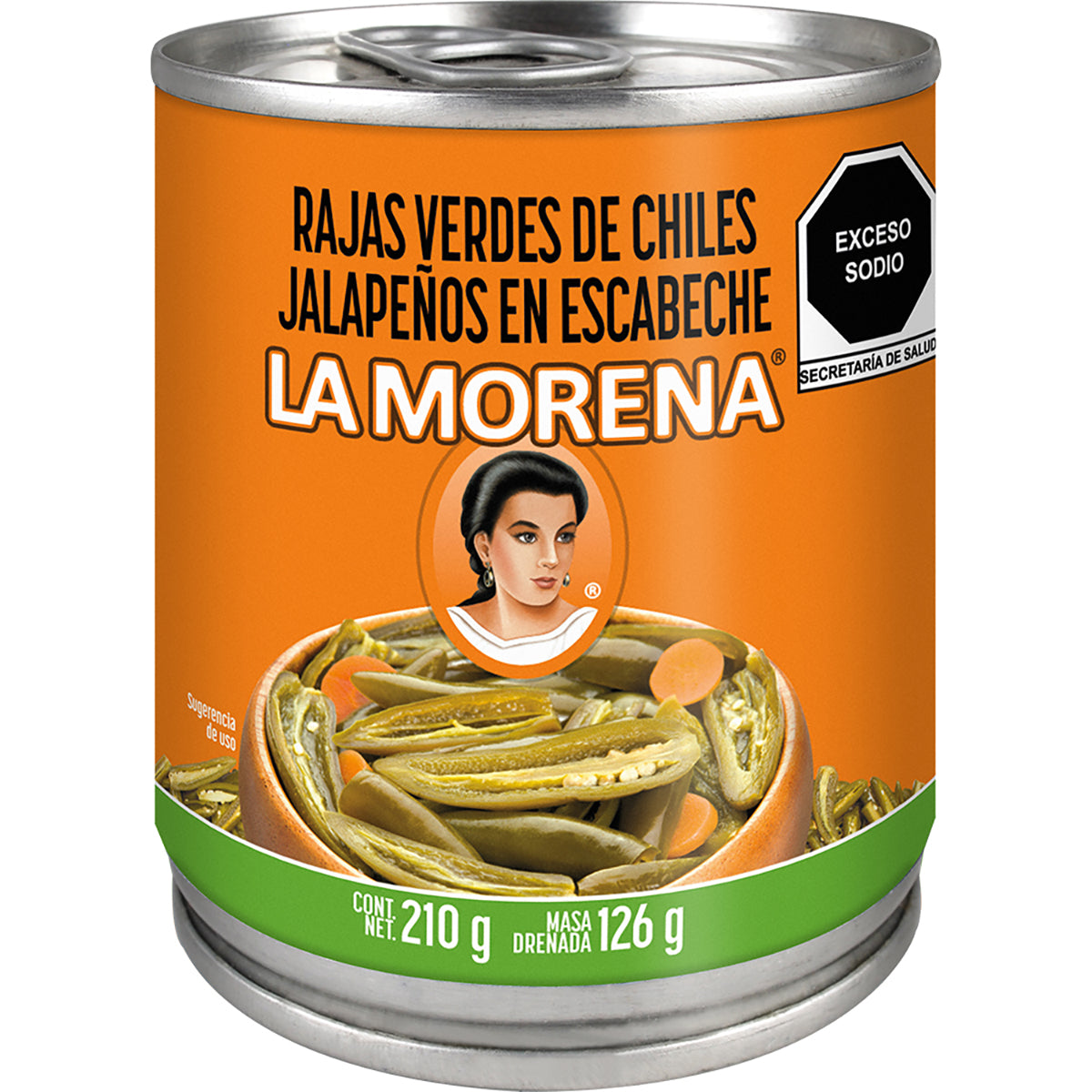 CH LA MORENA RAJA VERDE ESCABE 210GR