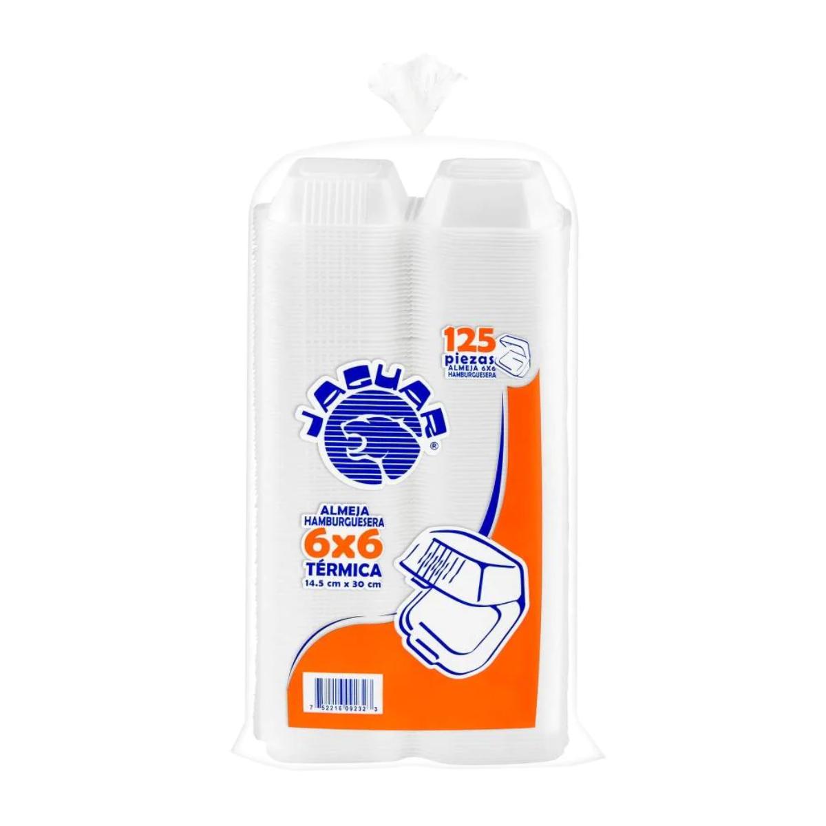 DES ALMEJA CUADRADA TERMICA 6X64/125PZ