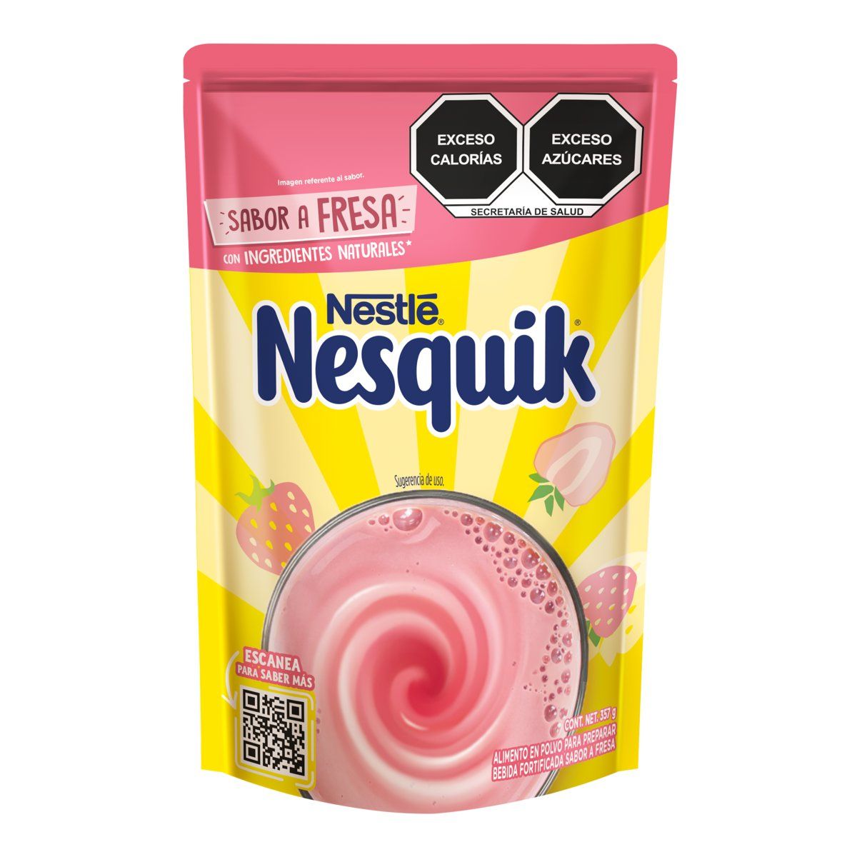 CP NESQUIK FRESA DOYPACK 12/357GR