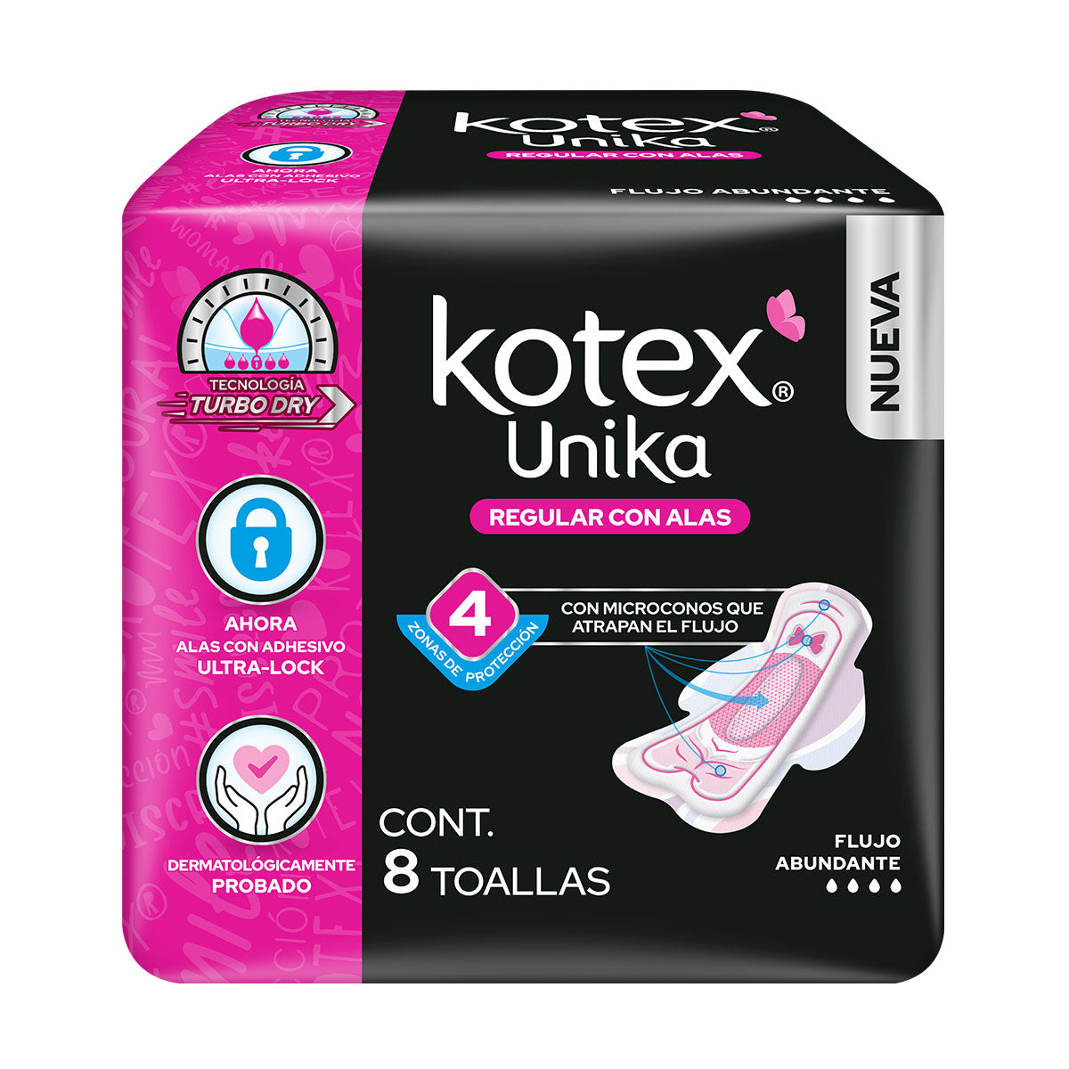 TF KOTEX UNIKA ANATOMICA C/A10/8PZ