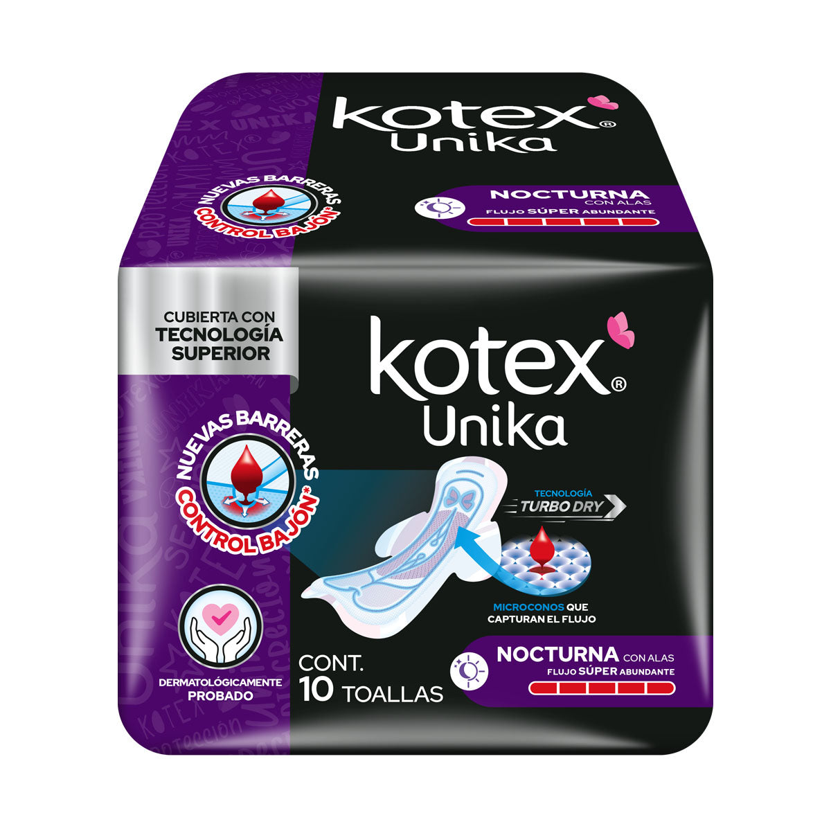 TF KOTEX UNIKA NOCTURNA C/A 8/10PZ