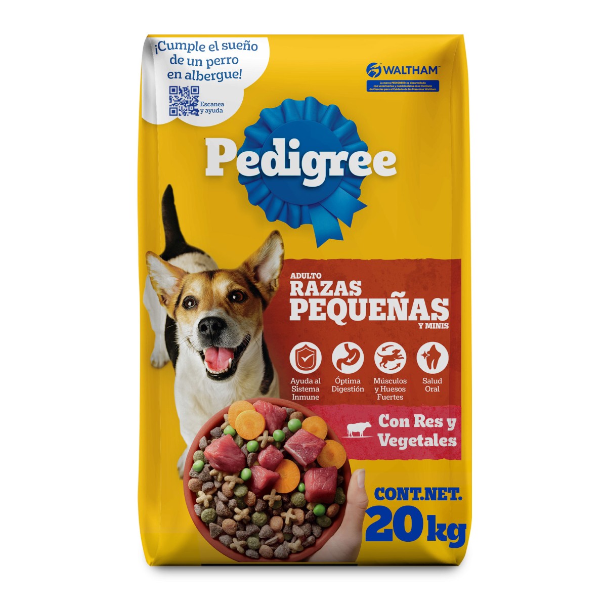MASC PEDIGREE RAZAS PEQ 20KG