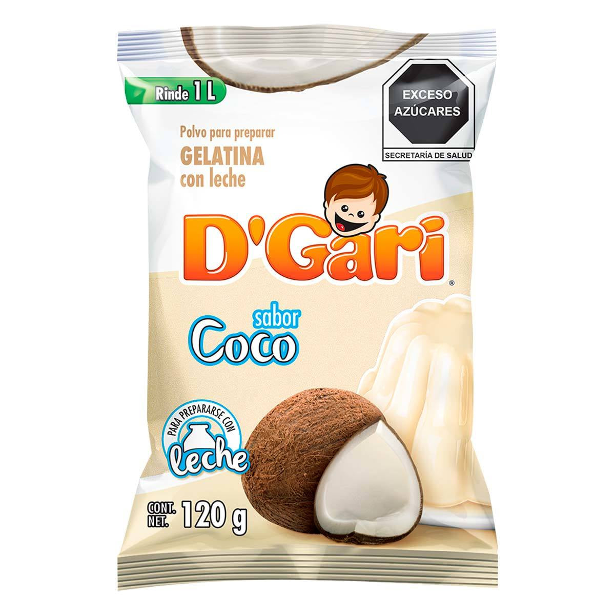 GEL DGARI LECHE COCO 120GR