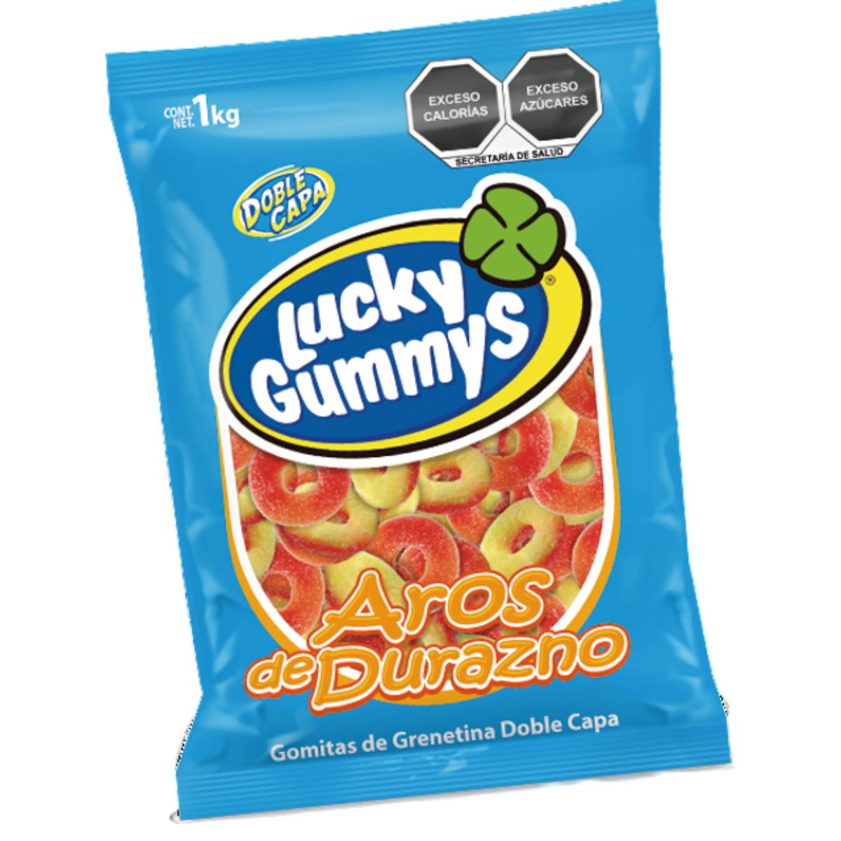 DL GOM LUCKY GUMMYS AROS DE DURAZNO KG