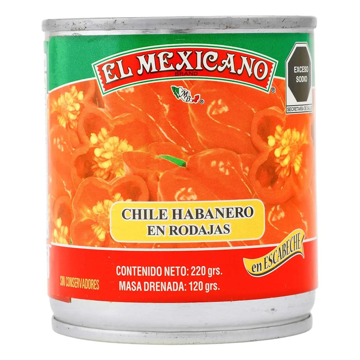 CH EL MEXICANO HABANERO RODAJAS 24/220GR