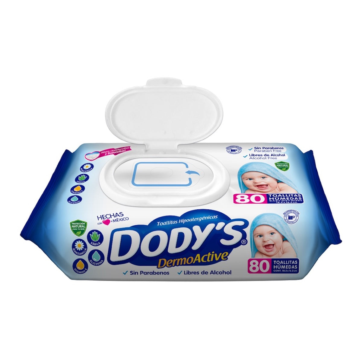 BB TOALL HUM DODYS AZUL 80PZ