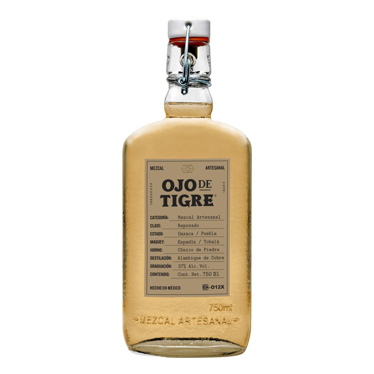 MEZCAL OJO DE TIGRE REPOSADO 6/750ML