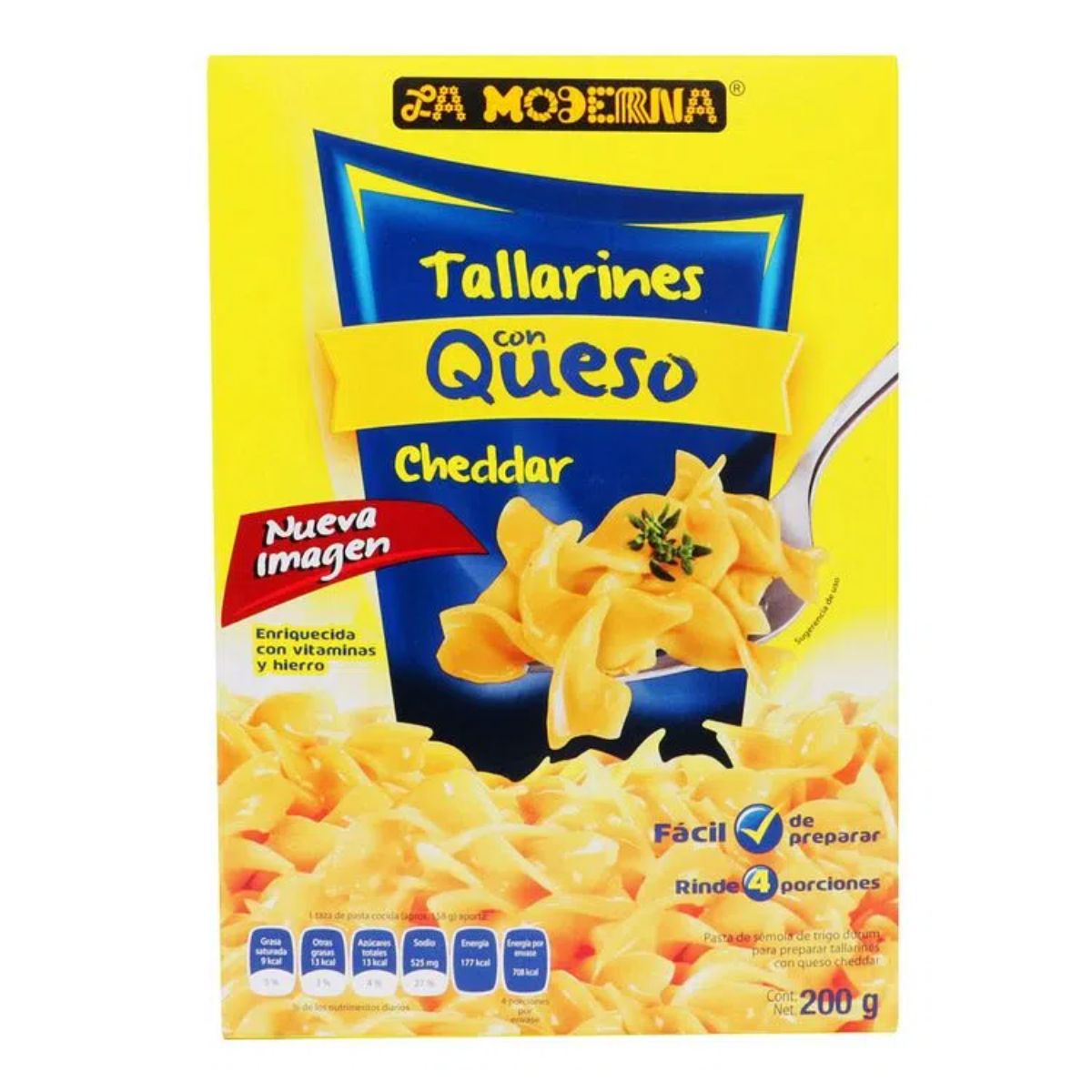 SOP SP MODERNA TALLARINES C/QUE 18/200GR