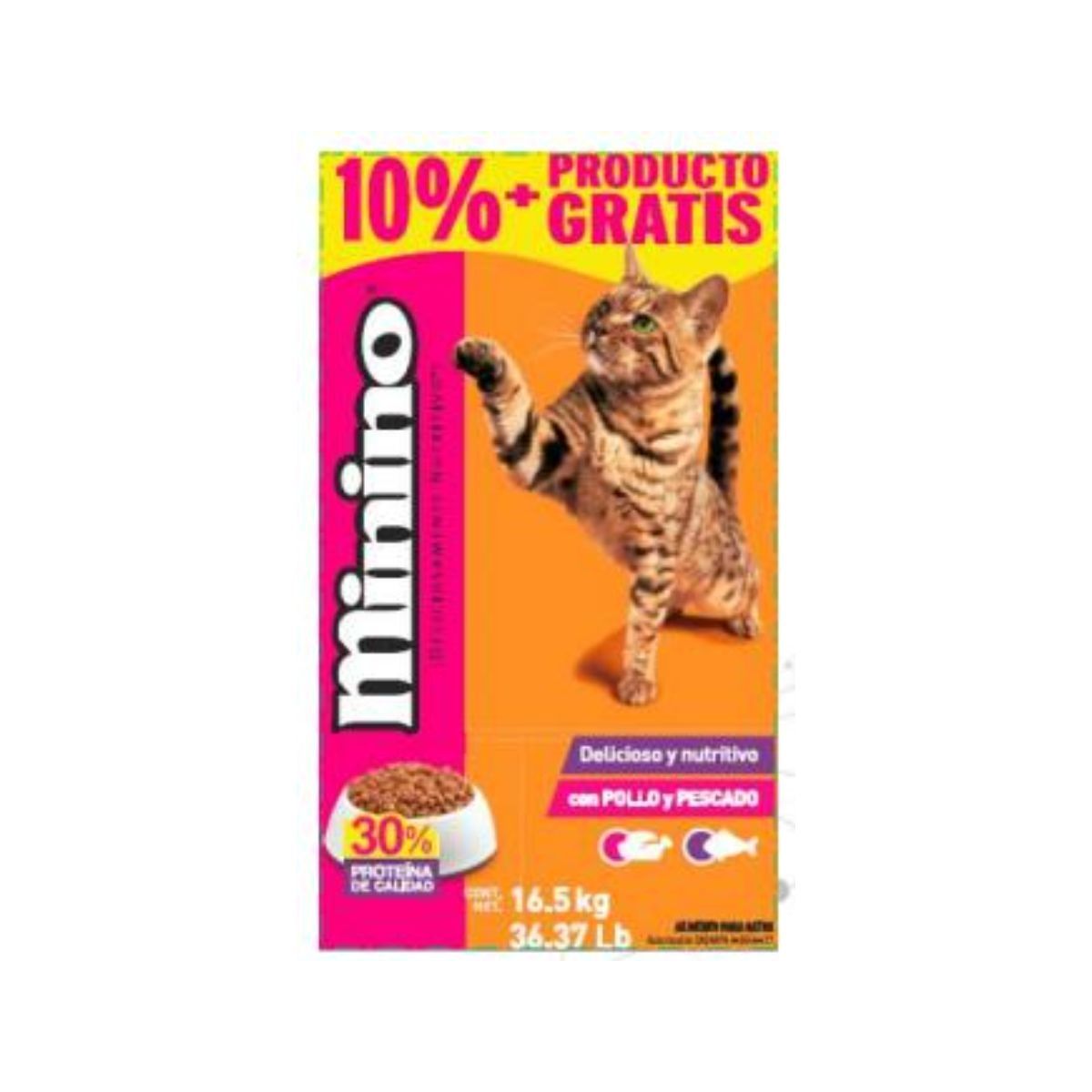 MASC MININO POLLO/PESC 15KG+1.5 16.5KG