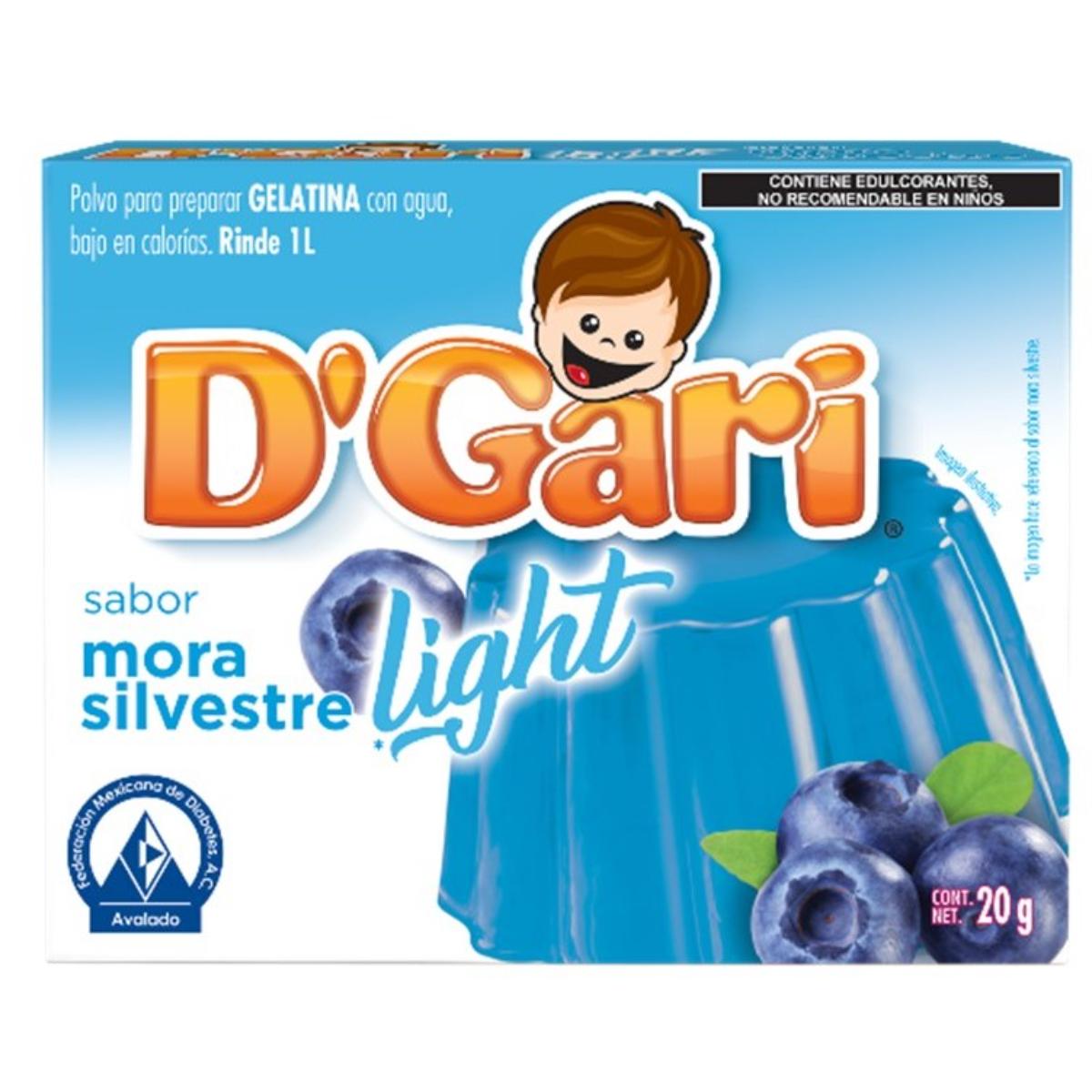 GEL DGARI AGUA S/AZU MORA SILVES 24/20GR