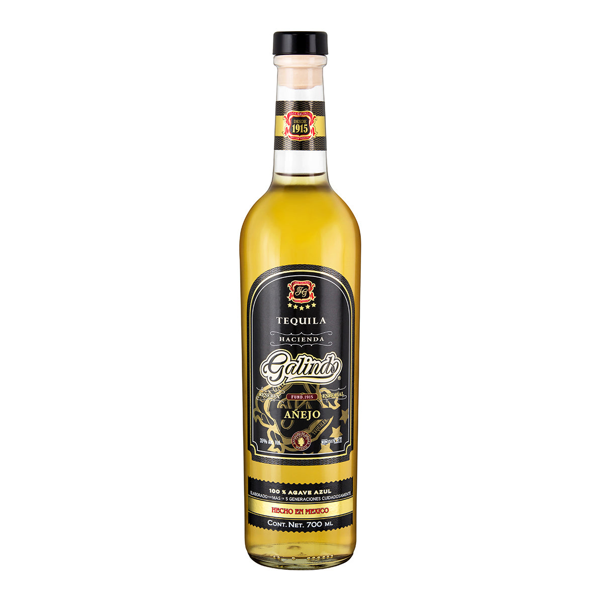 TEQ HACIENDA GALINDO AÑEJO12/700ML