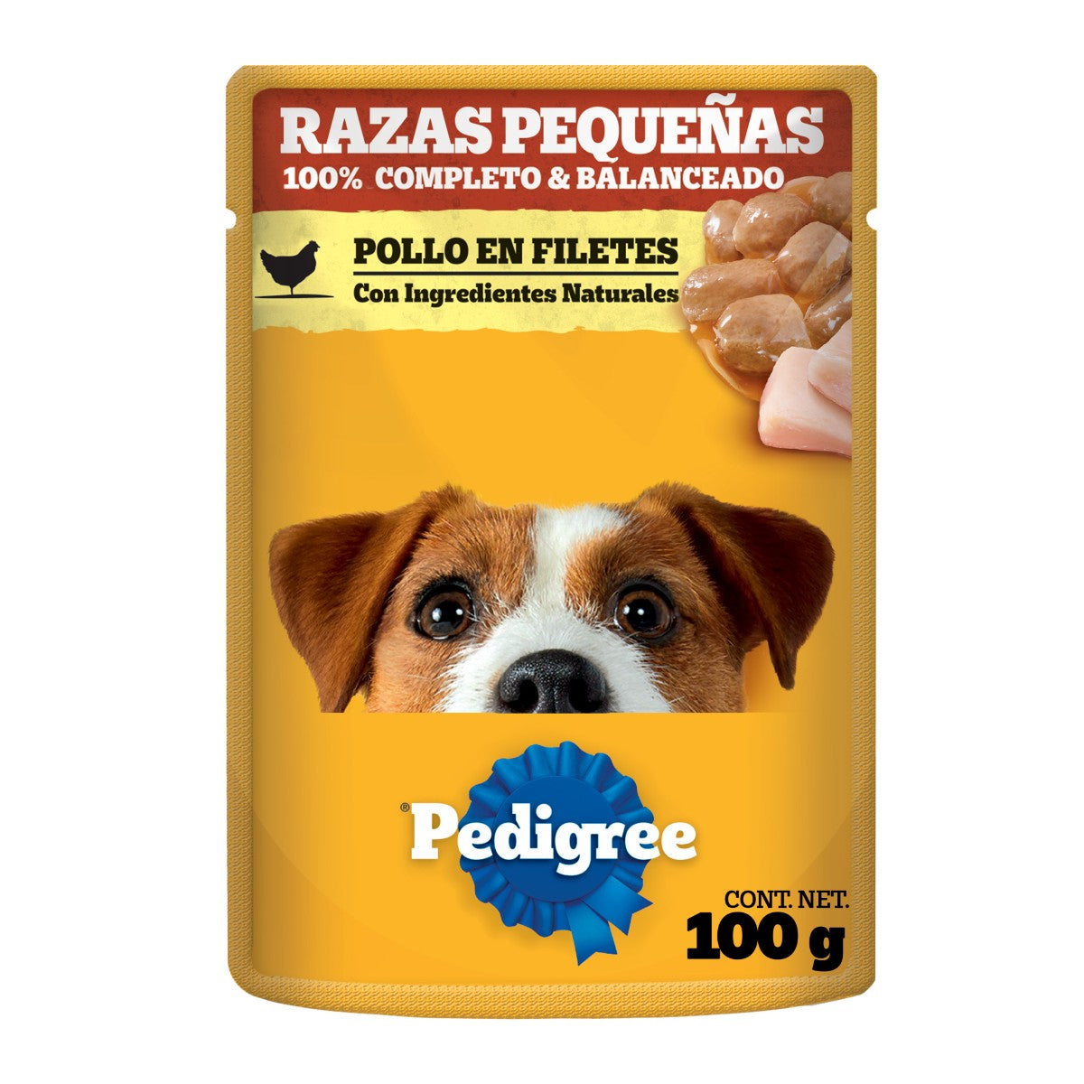 MASC PEDIGREE RAZAS PEQ POLLO 12/100GR