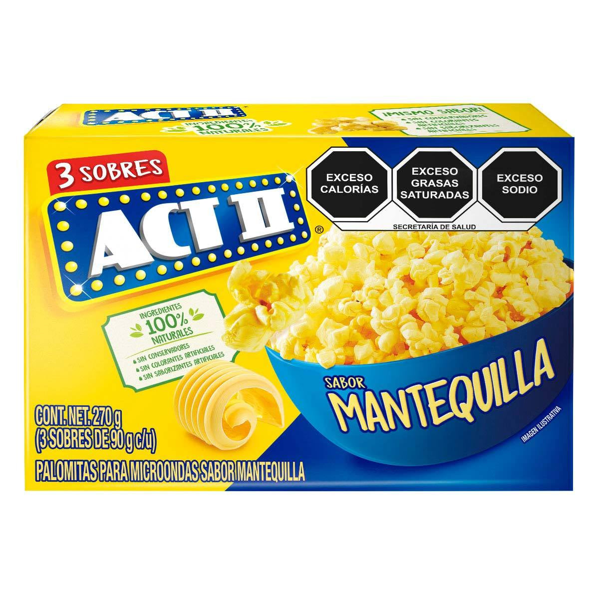 BT ACTII PALOM 3PACK MANTEQUI 3/90GR