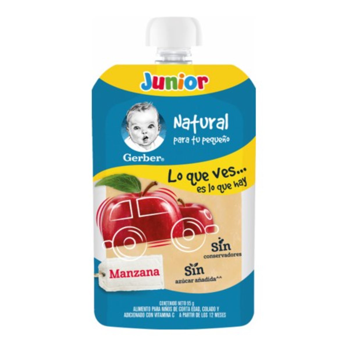 INF COL GERBER JR POUCH MANZANA12/95GR
