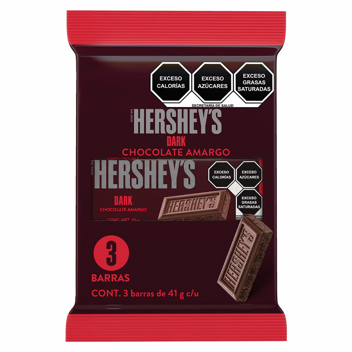DL CHOC HERSHEYS BARRA AMARGO 3/41GR