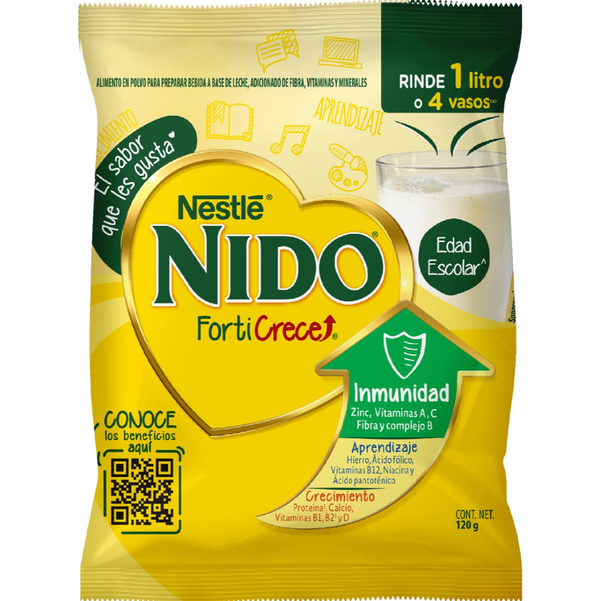 LCH POLV NIDO FORTICRECE BOLSA12/120GR