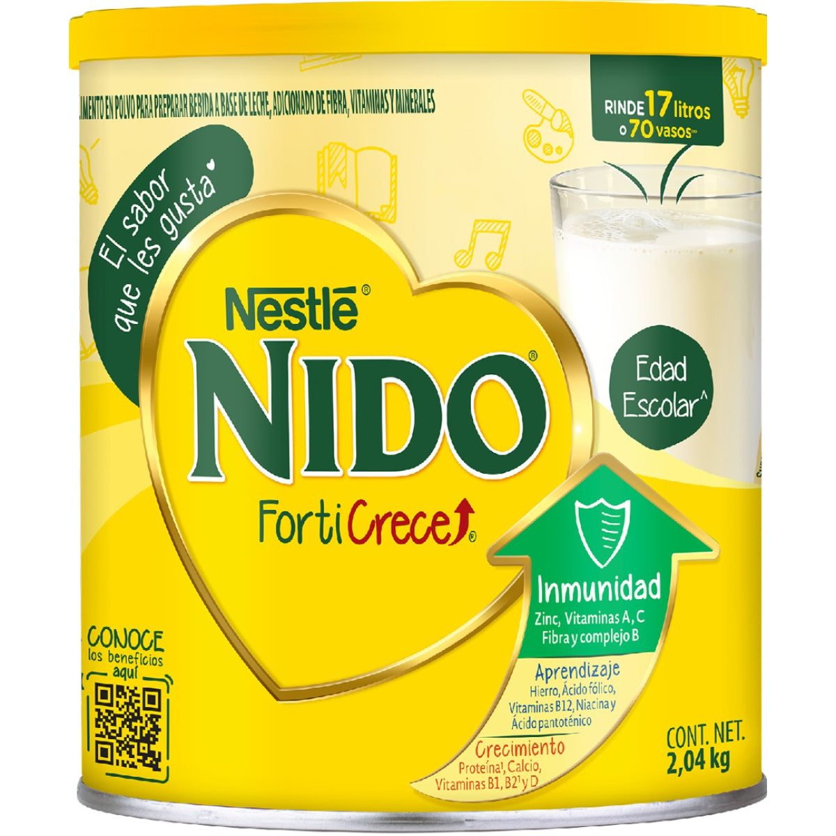 LCH POLV NIDO FORTICRECE LATA 6/2.04KG