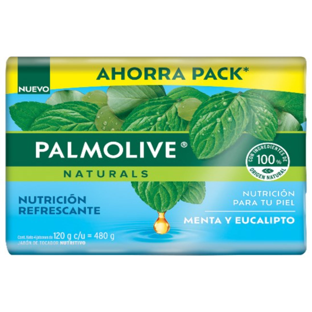 JT PALMOLIVE NAT MENTA/EUCALI4/120GR