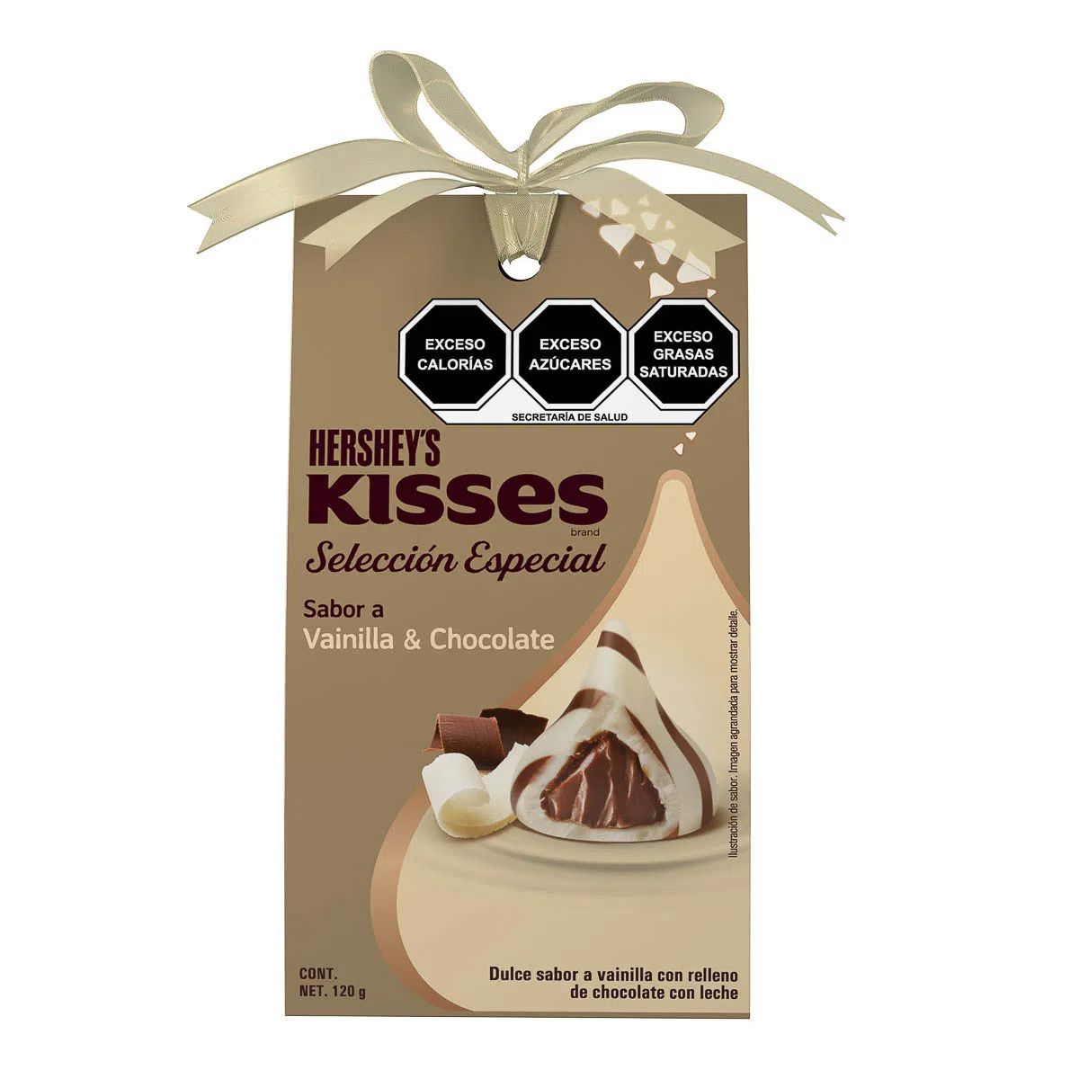 DL CHOC KISSES SELEC ESP VAINILL 120GR
