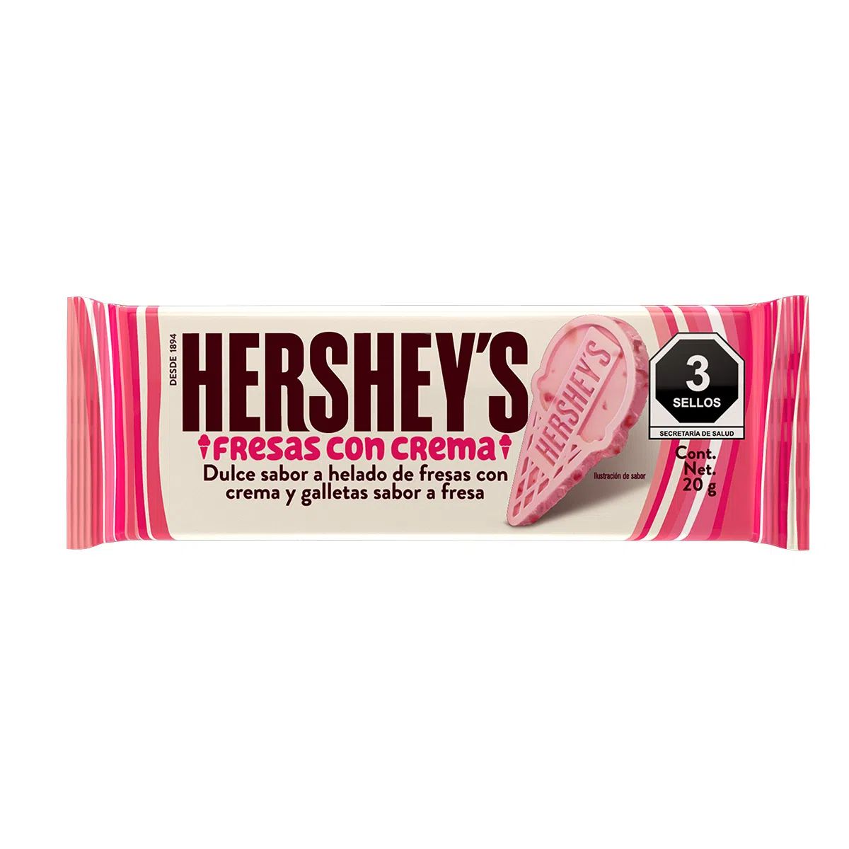 DL CHOC HERSHEYS BARRA FRESAS10/20GR