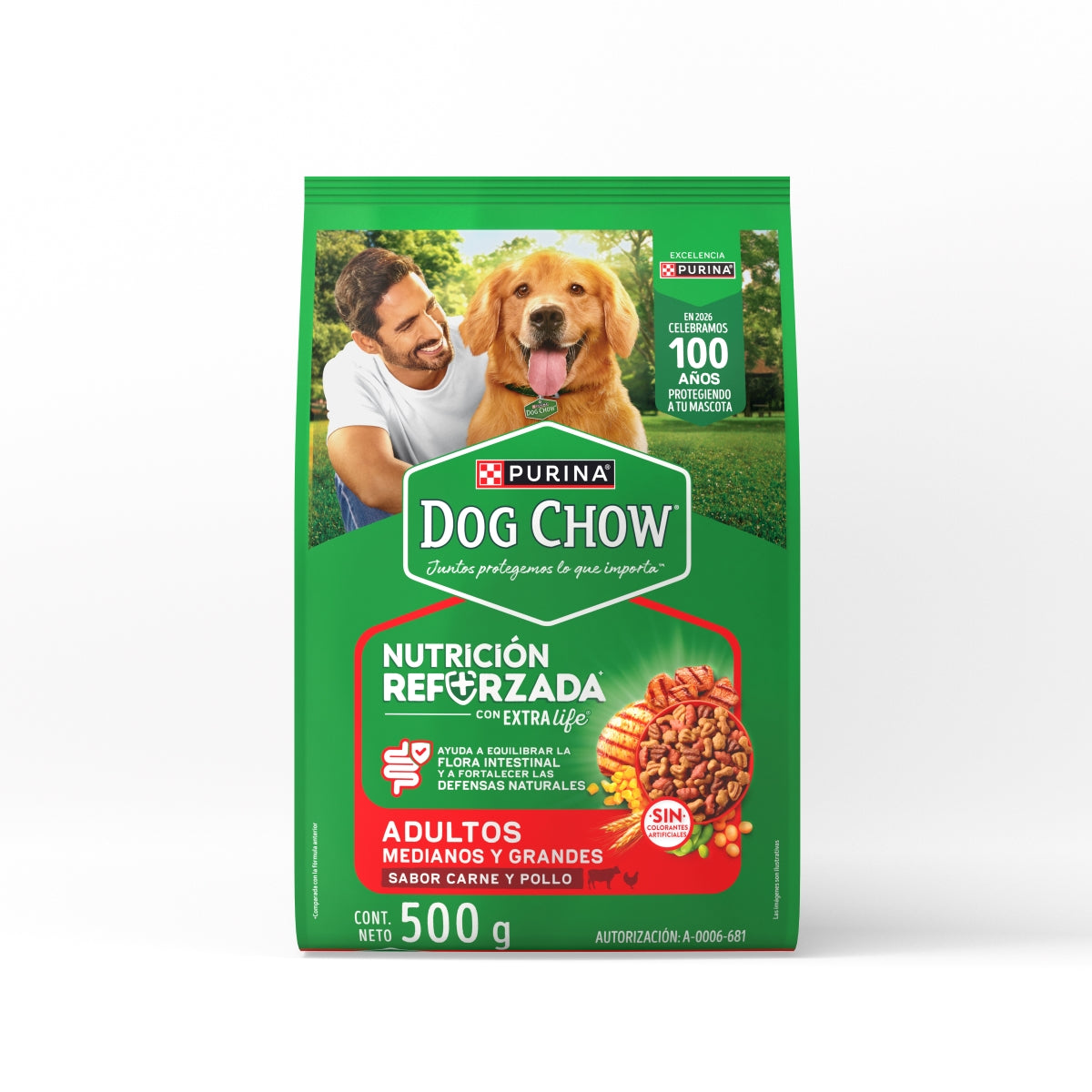 MASC DOG CHOW ADU RAZAS MED/GDE 24/500GR