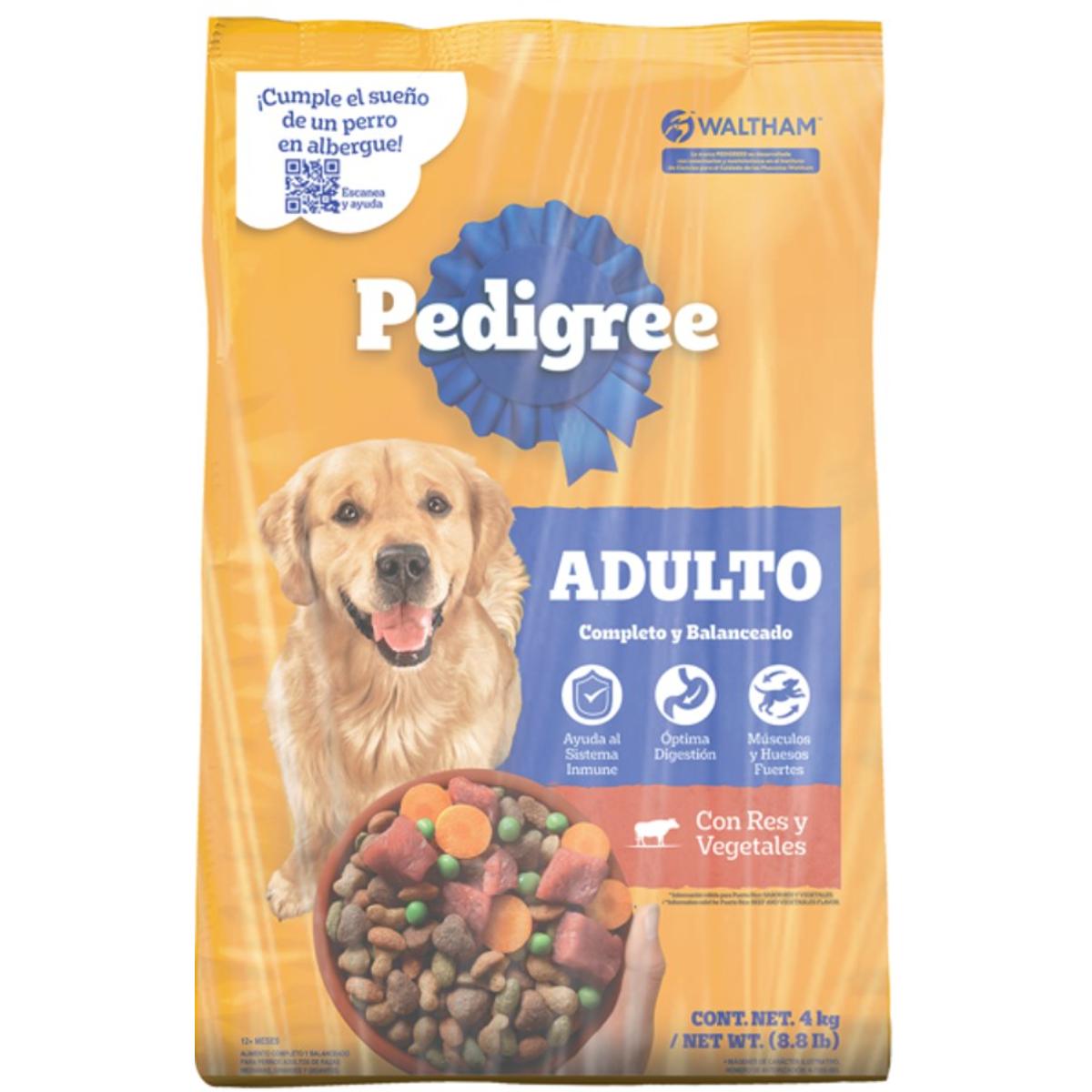 MASC PEDIGREE AD RES/VEGETALES 4/4KG