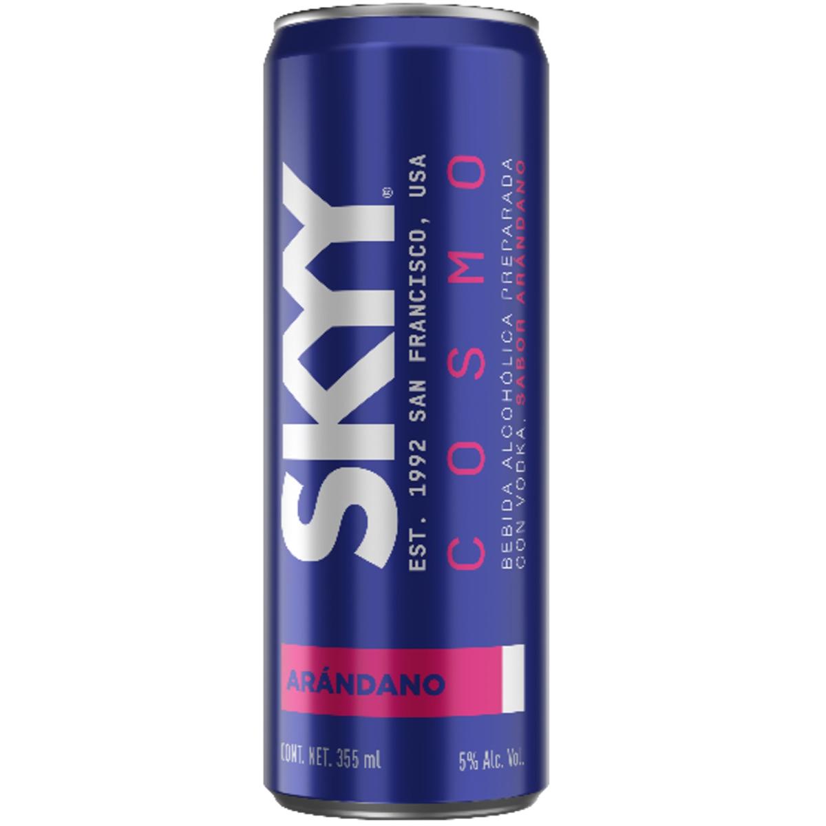 MEZCLA SKYY BLUE COSMO LATA 24/355ML