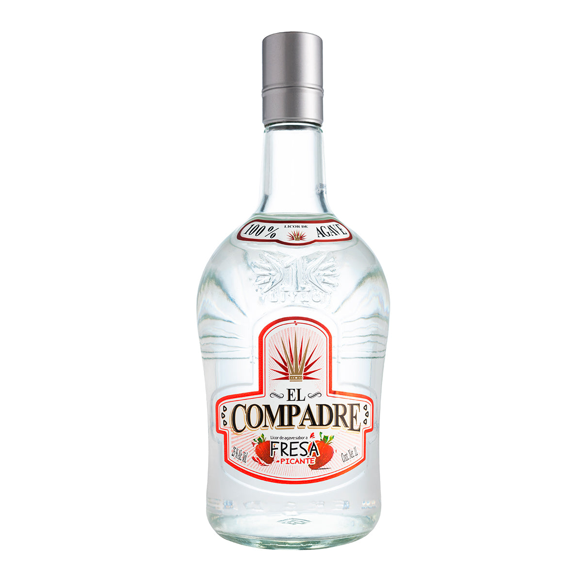 LICOR AGAVE EL COMPADRE FRESA PICA 12/LT