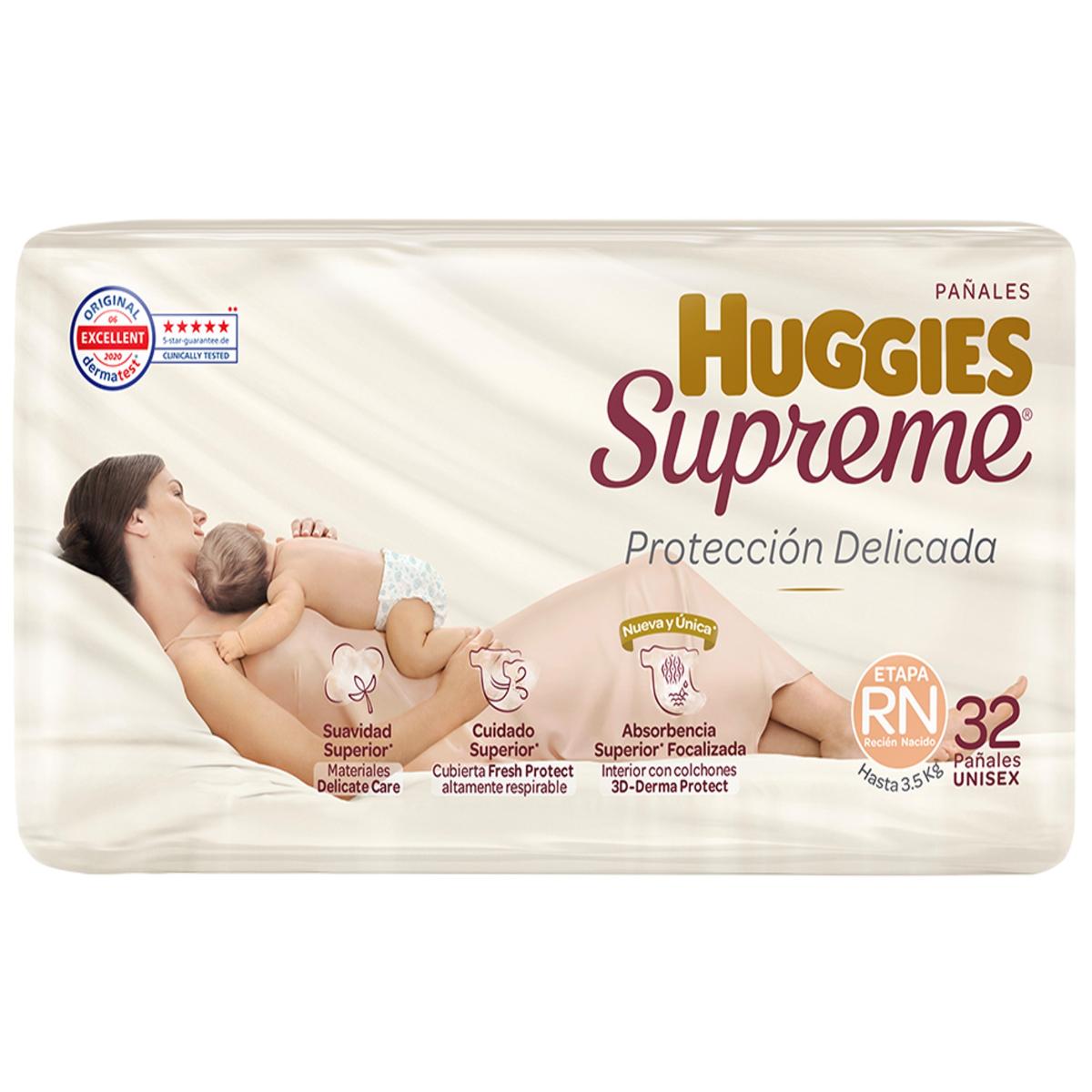 PÑ HUGGIES SUPREME RECIEN NACIDO32PZ