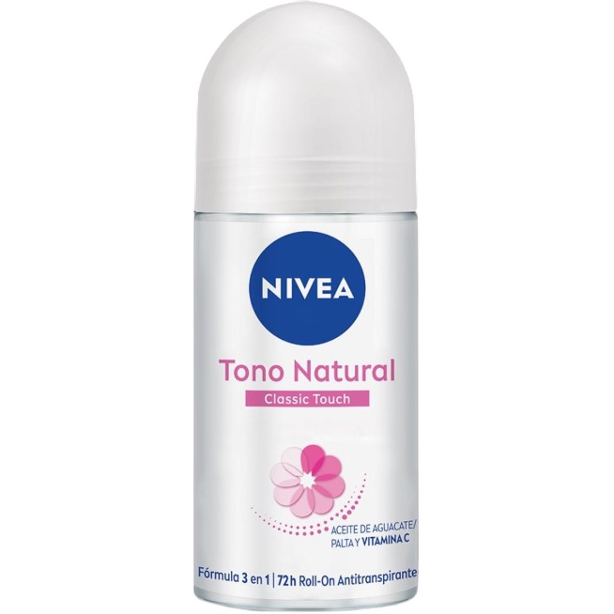 DS ANT NIVEA R-ON TONO NATURAL 12/50ML