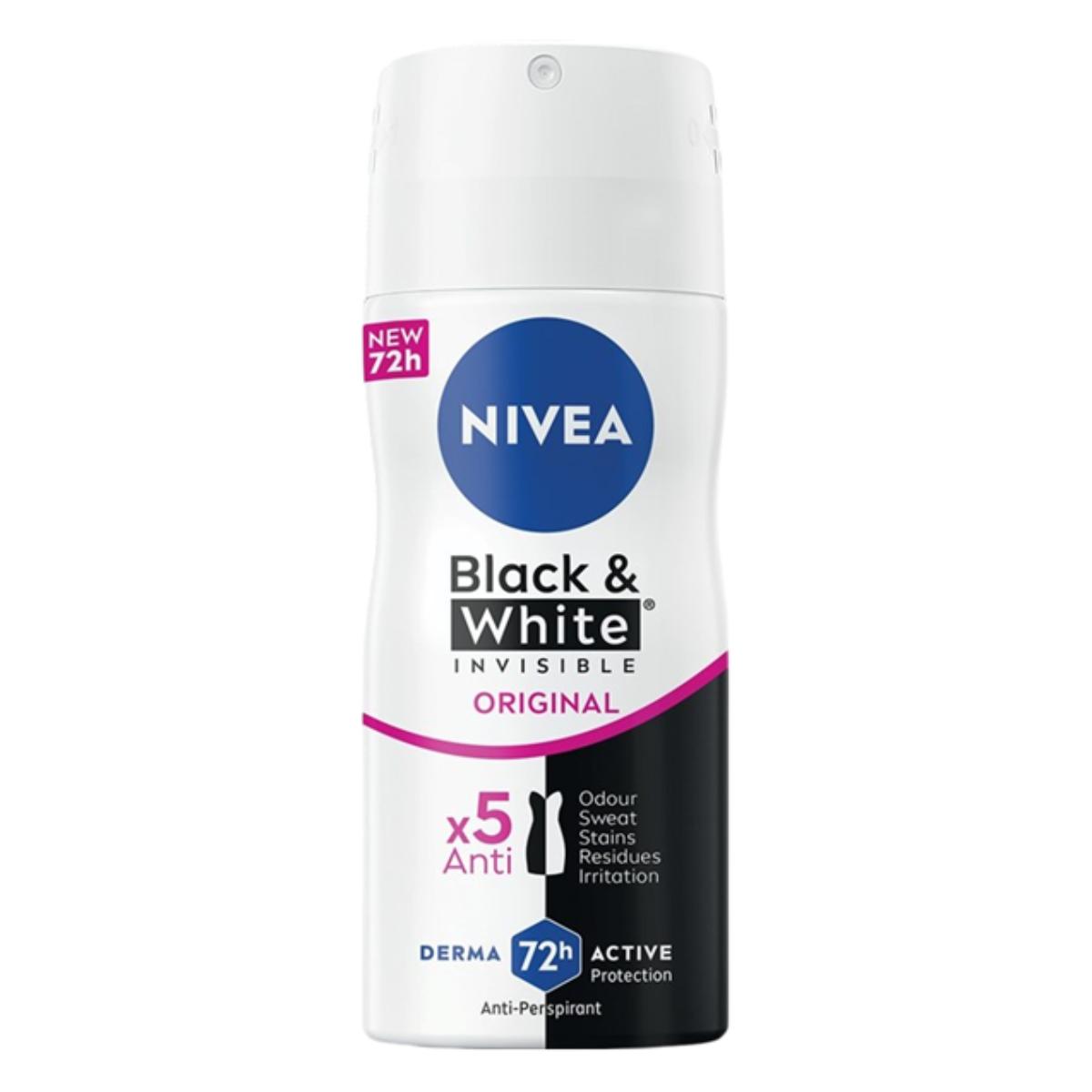 DS ANT NIVEA AER INVISIB B&W MU 12/100ML