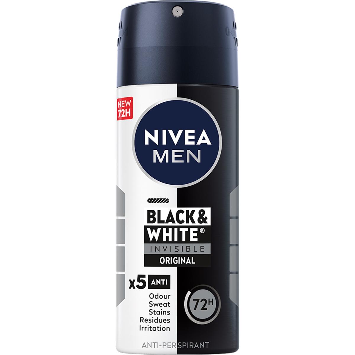 DS ANT NIVEA AER INVISIB B&W HO 12/100ML