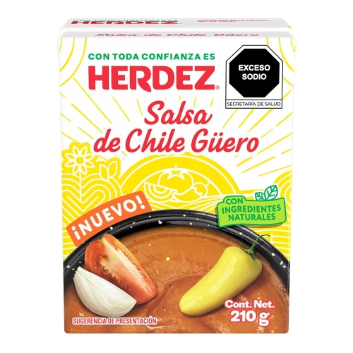 SSA HERDEZ CHILE GÜERO24/210GR