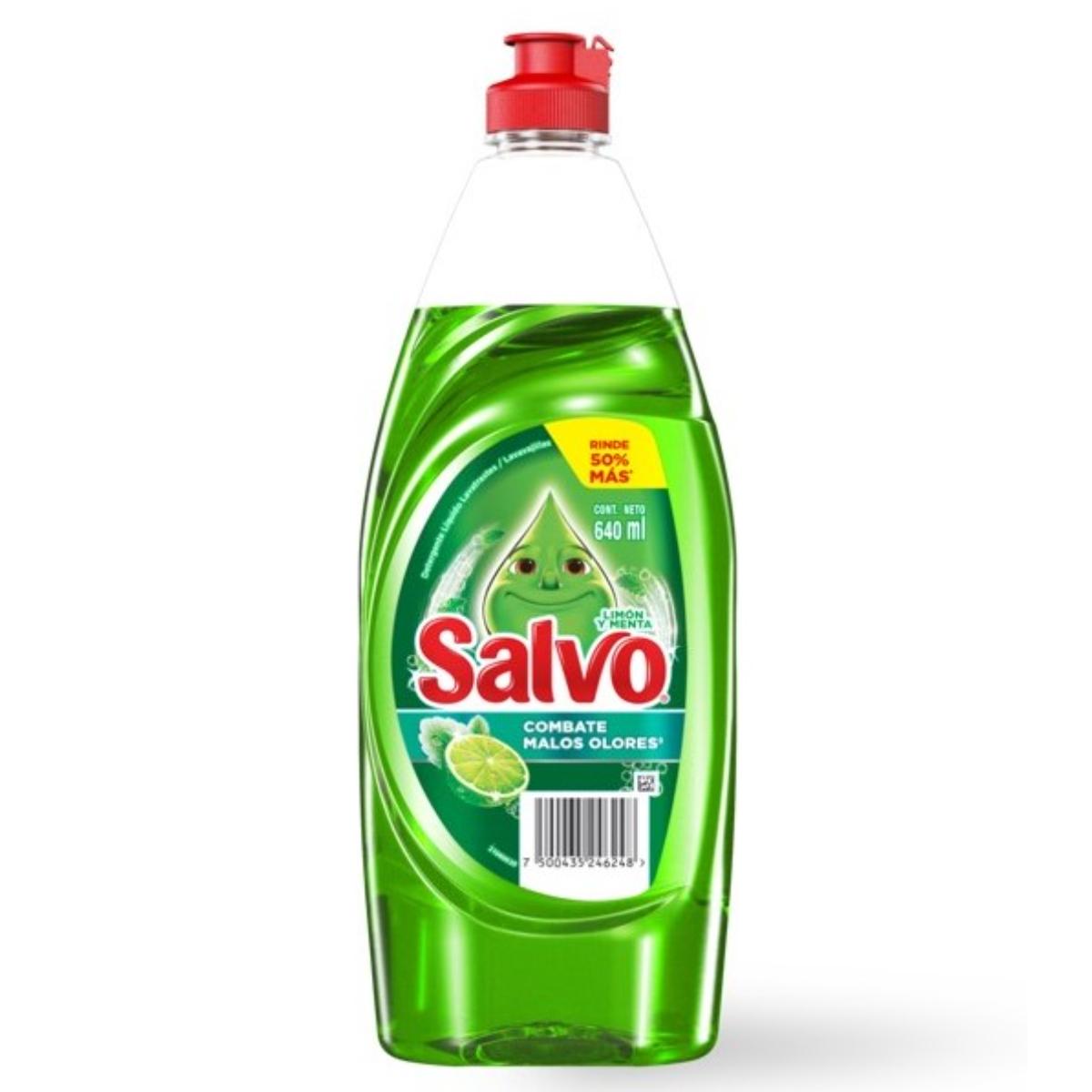 LT SALVO LIQ LIMON Y MENTA12/640ML