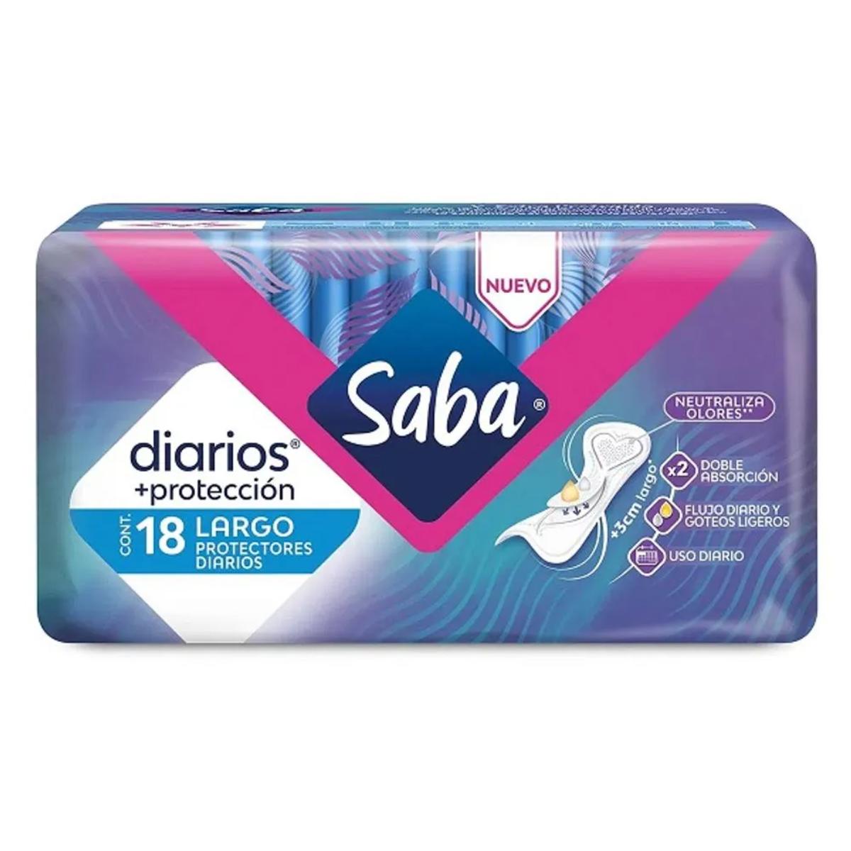 TF PANTY SABA DIARIOS PROT LARGO 24/18PZ