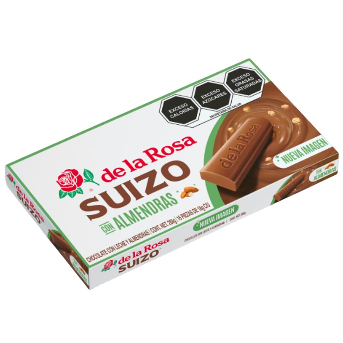 DL CHOC LA ROSA SUIZO ALMENDRA16PZ