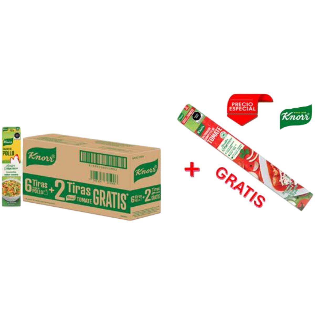 SOP CS KNORR POLLO+2 TIRAS TOMATE 6/50PZ