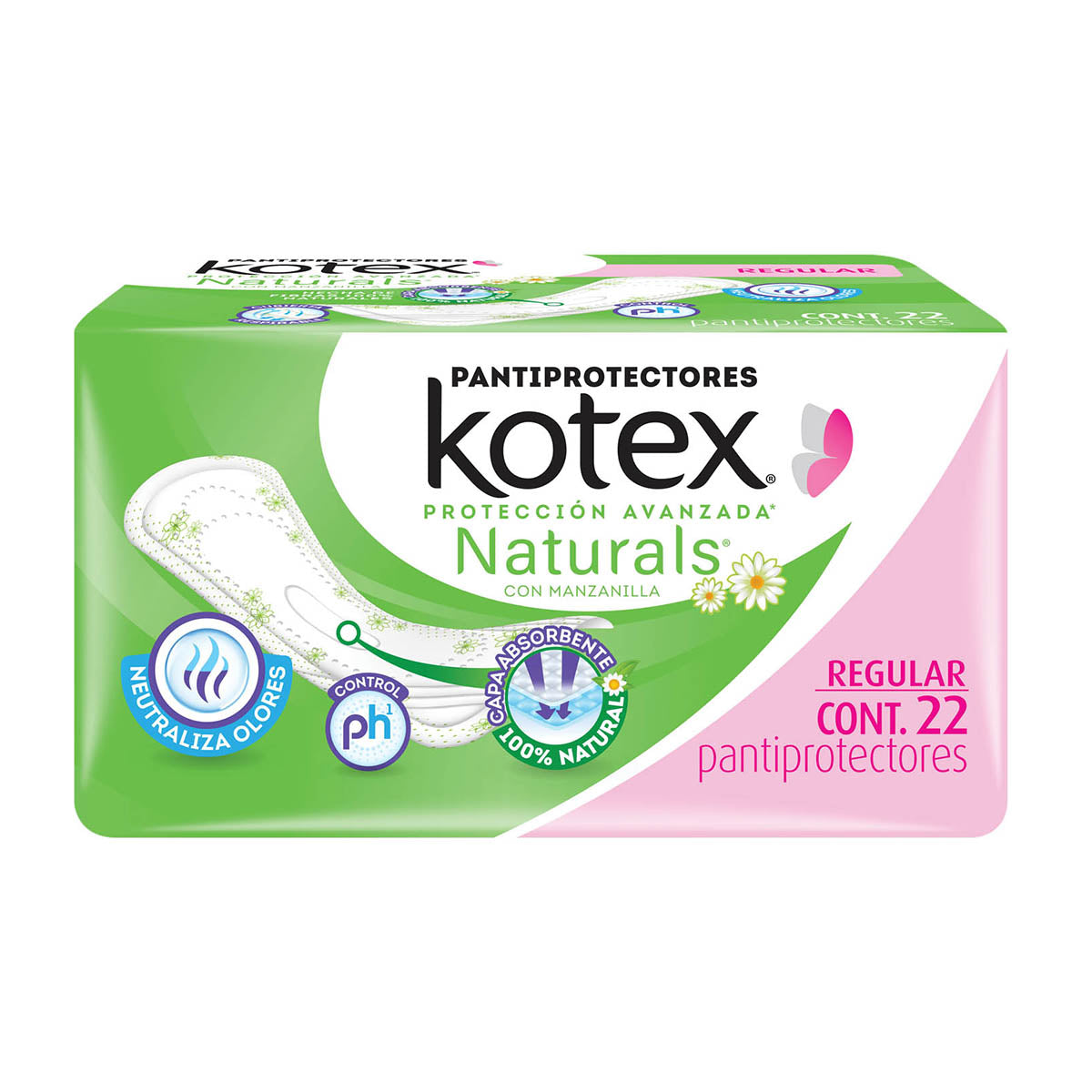 TF PANTY KOTEX NATURALS REGULAR14/22PZ