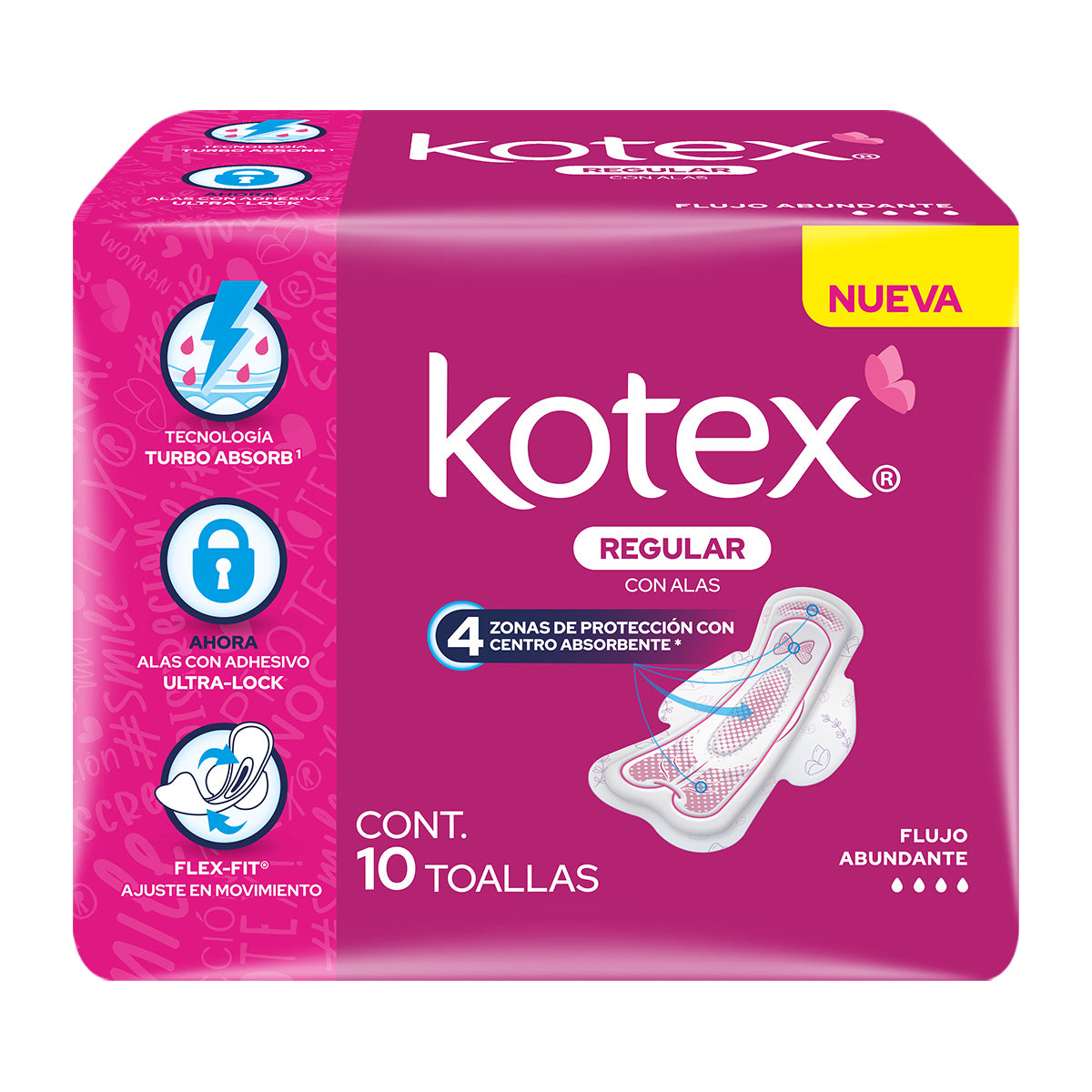 TF KOTEX ANATOMICA C/A 10/10PZ