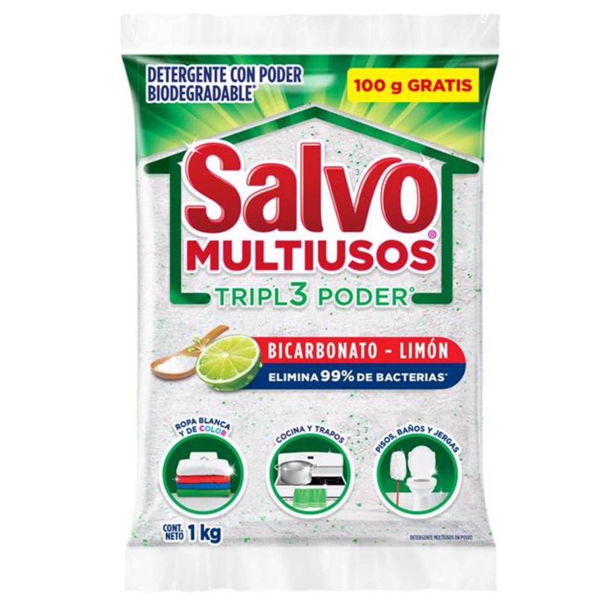 DET SALVO MULTIUSOS+100GR GRAT10/900GR