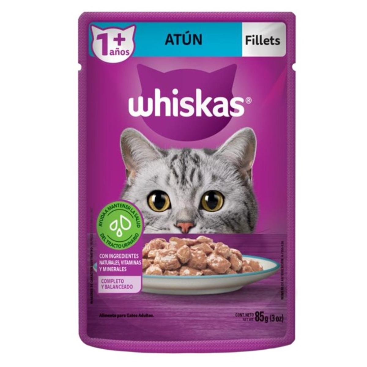 MASC WHISKAS POUCH ATUN 85GR